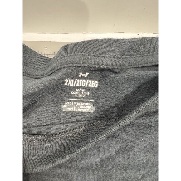 Under Armour Men's Freedom Flag Long Sleeve Shirt Black 2XL Loose Fit NWT - Picture 4 of 8